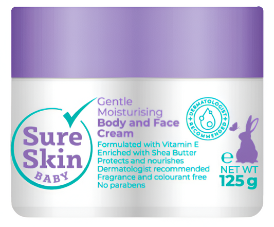 SureSkin Baby Gentle Moisturising Body & Face Cream with Vitamin E - 125g