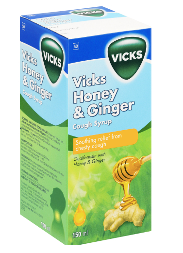 Vicks Cough Syrup Honey & Ginger 150ml