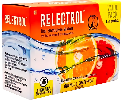 Relectrol - Electrolyte Mixture Orange & Grapefruit 14g X 6 Sachets