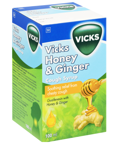 Vicks Cough Syrup Honey & Ginger 100ml