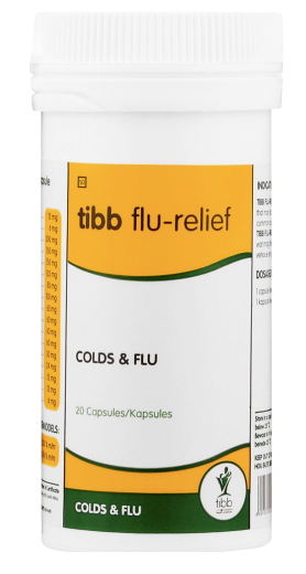 Tibb Flu Relief Capsules 20 Capsules